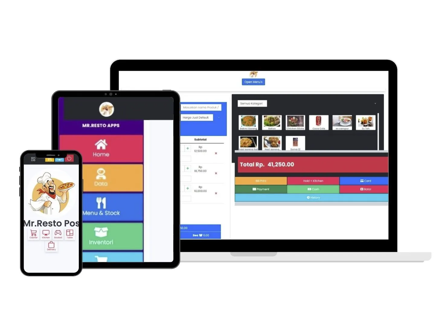 Patner bisnis kuliner rumah makan dan restoran dengan menggunakan aplikasi restoran, mesin kasir online restoran web app